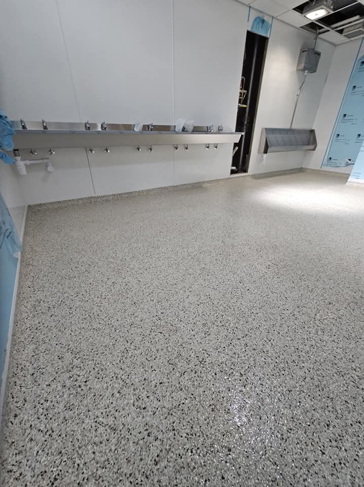 Quick drying MMA resin floor finish for industrial and commercial sites
