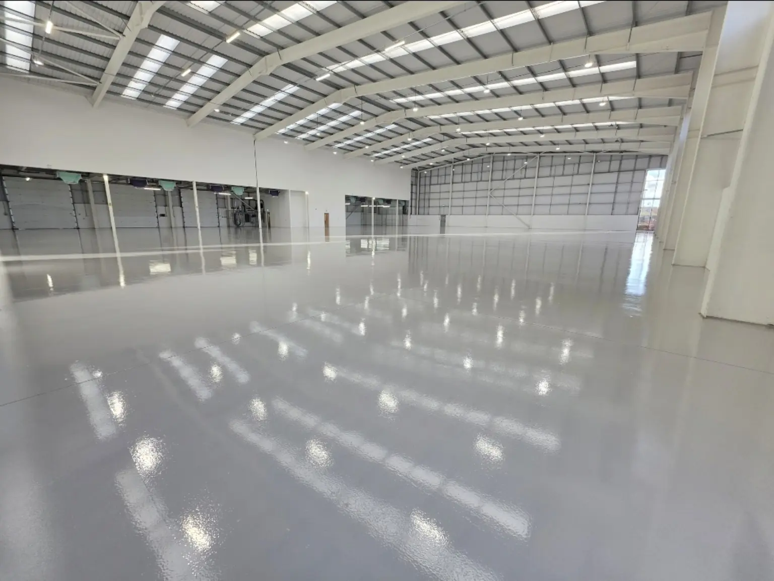 Prepared and coated warehouse resin floor in Bristol
