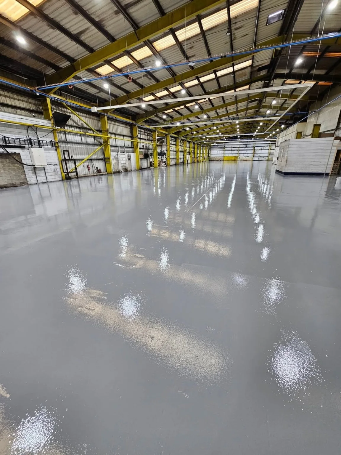 5,000m² Warehouse Resin Flooring Refurbishment in Rhondda, South Wales
