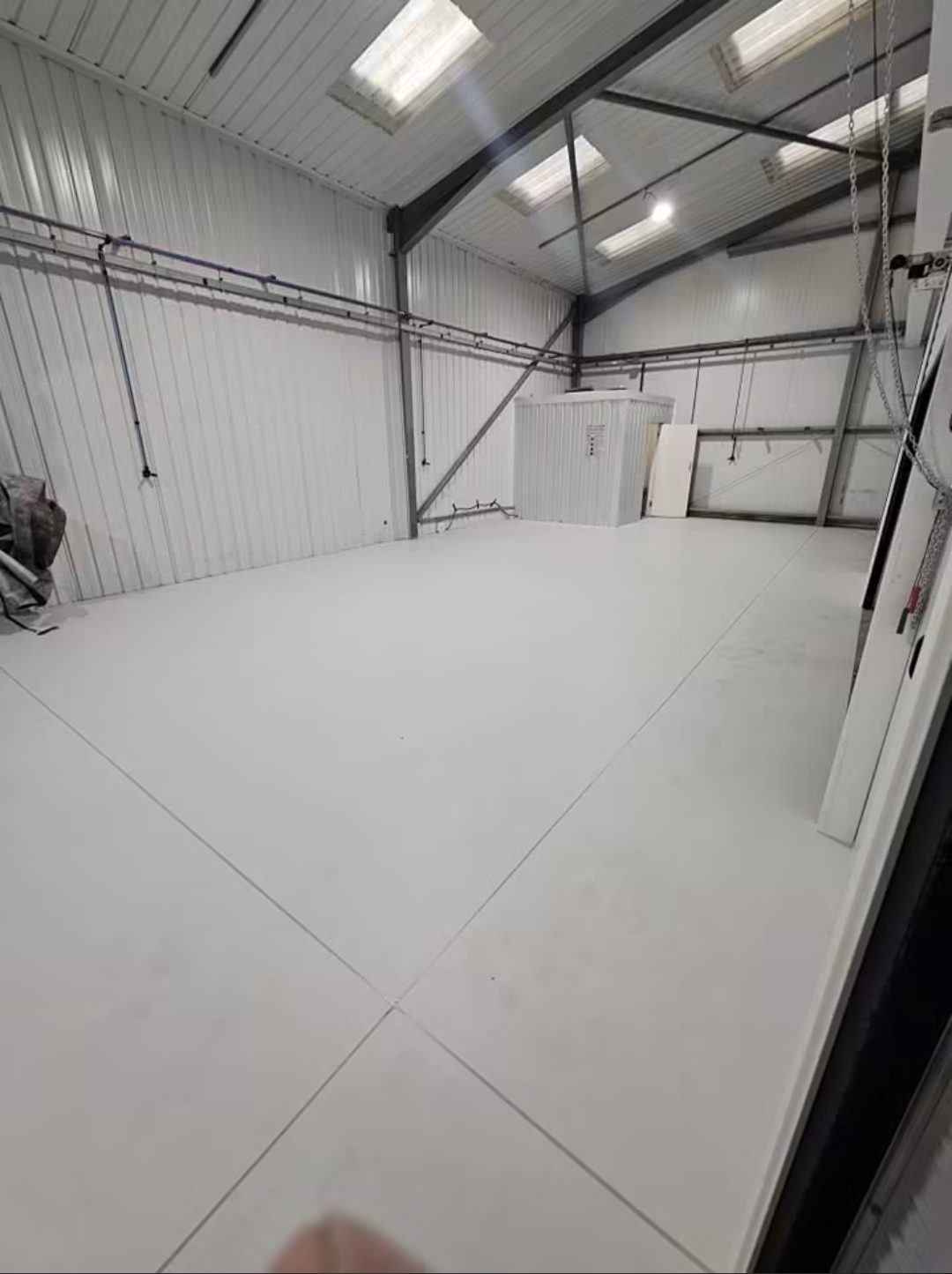 240m2 Manufacturing Resin Flooring Caerphilly South Wales