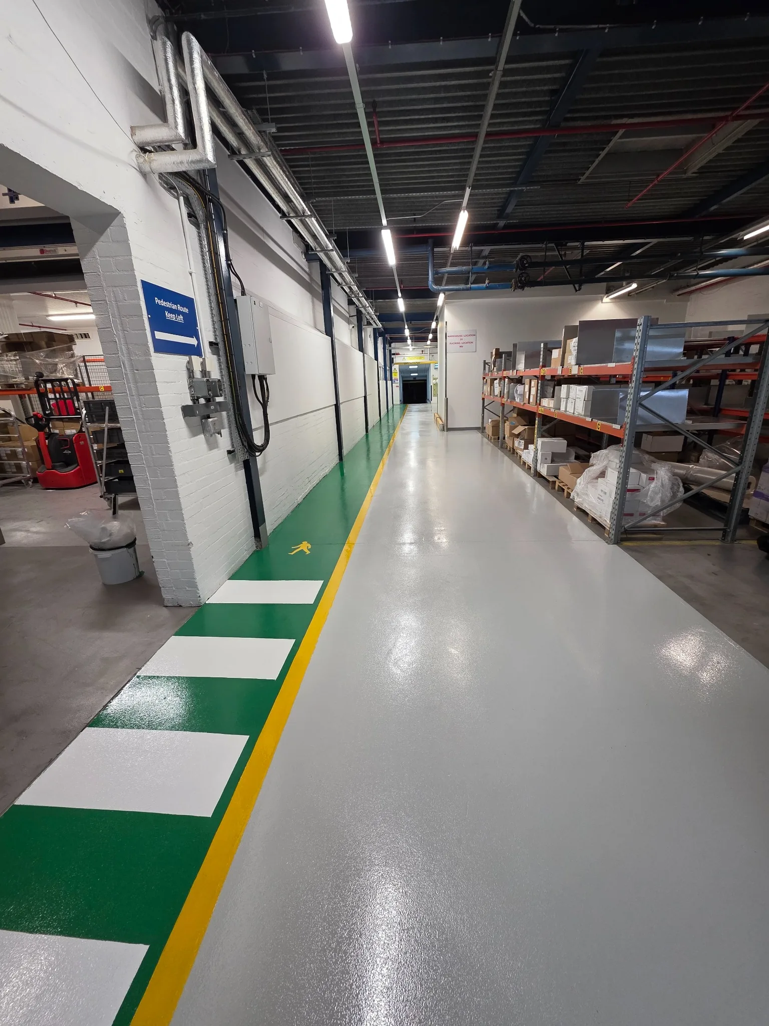 650m² Industrial Line Marking South Wales – Warehouse Case Study